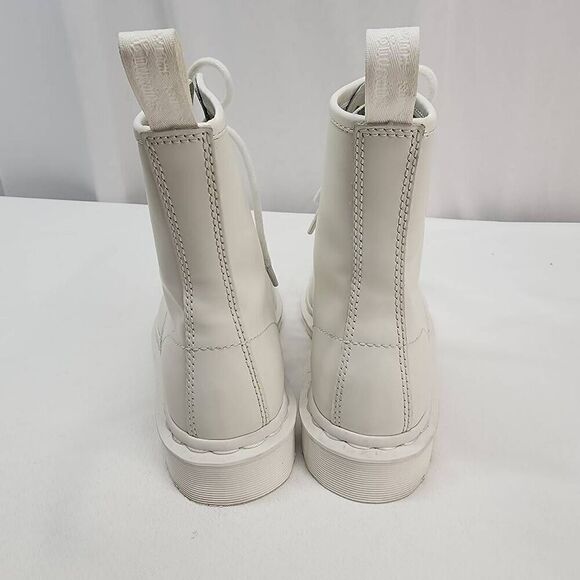 Dr. Martens Doc's Size 5 1460 Mono Smooth Leather Lace Up Boots White B - Picture 5 of 9